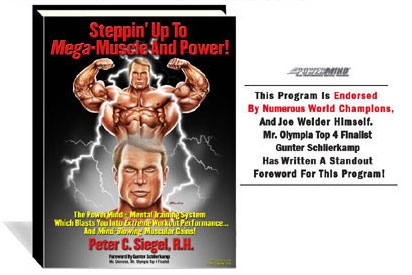 peter siegel sports hypnotherpaist bodybuilding book steppin up to mega muscle and power